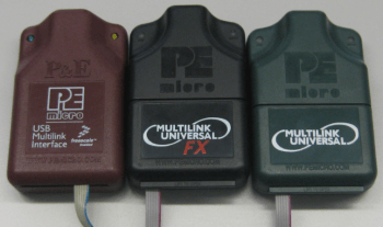 USB Multilink (brown), USB Multilink Universal FX (black) and USB Multilink Universal (green)