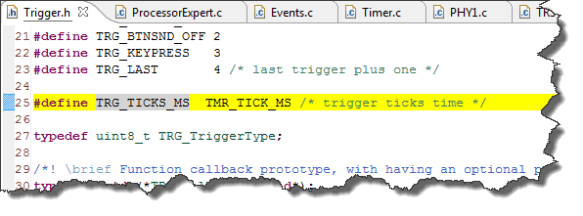 Highlighted text line in eclipse source view
