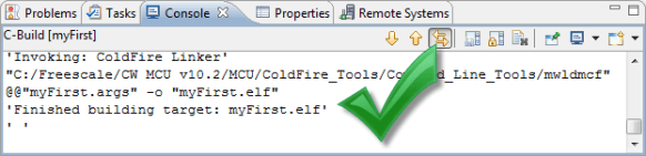 Console View with Build Tools Output