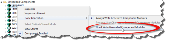 Don't write generated component modules Don't write generated component modules