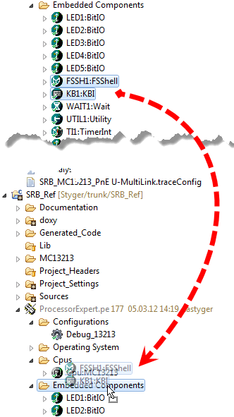 Drag&Drop Embedded Components between projects