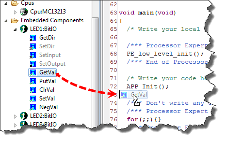 Drag&Drop of Methods into Source