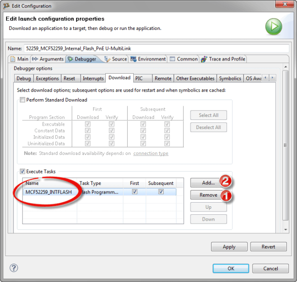 Launch Configuration using original Target Task Launch Configuration using original Target Task