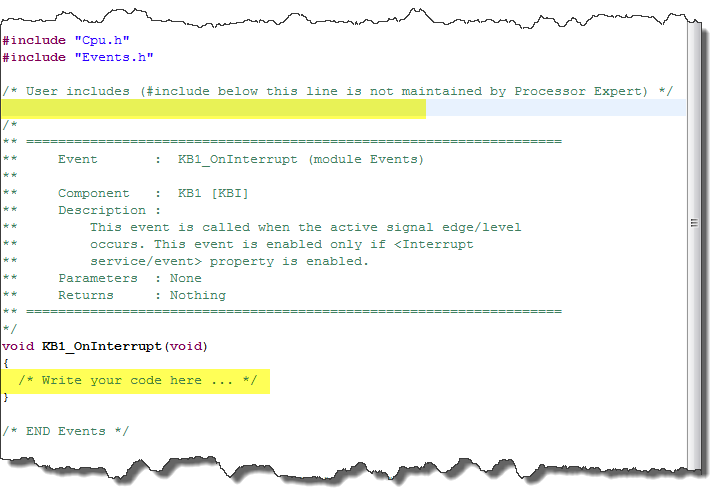 Events.c Source where you can add your own stuff