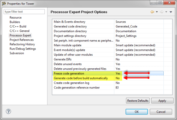 Freeze Code Generation and Controlling Build Freeze Code Generation and Controlling Build