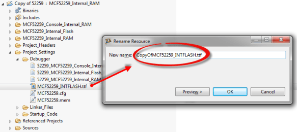 Renaming the copy of the target task Renaming the copy of the target task