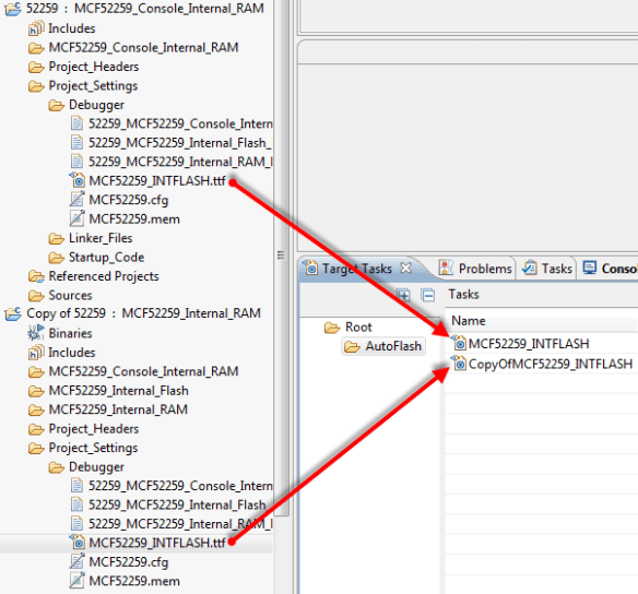 Target Task Copies Target Task Copies