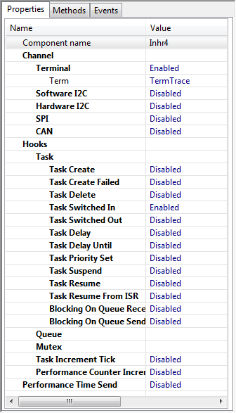 FreeRTOS Trace Properties