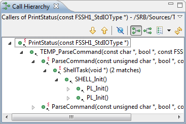 Ctrl+Alt+h: Call Hierarchy