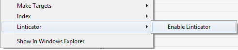 Enabling Linticator for a project Enabling Linticator for a project