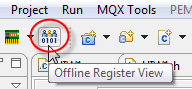 Offline Register View Toolbar Icon