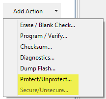 Protect/Secure Target Task Actions
