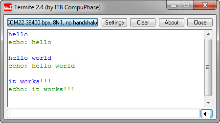 USB CDC connection to S08MM128
