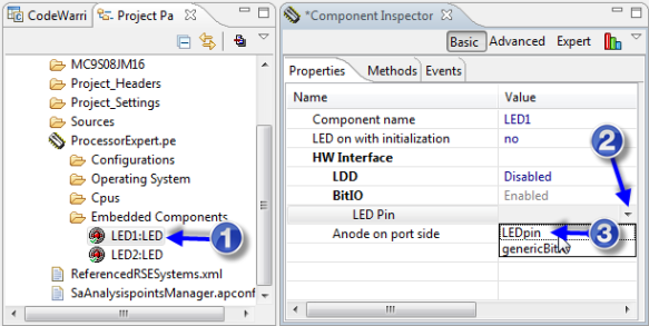 LED Inspector and assigning pin