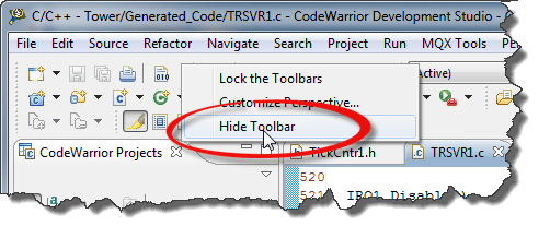 Hide Toolbar