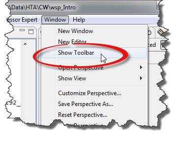 Show Toolbar Menu