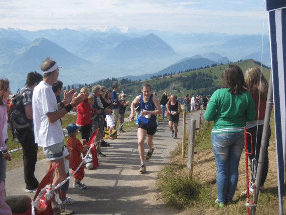 Athletes approaching the finish line