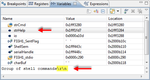 Details Pane with non-printable characters