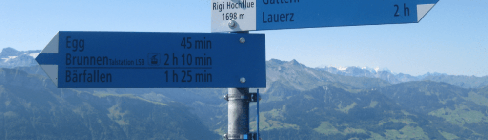 Distance signals on top of the Hochflue