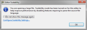 Editor Scalability Dialog