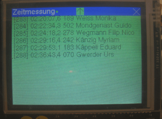 TWR-LCD for Timing System