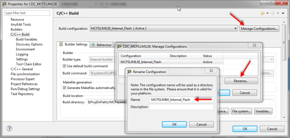 Manage Build Configurations