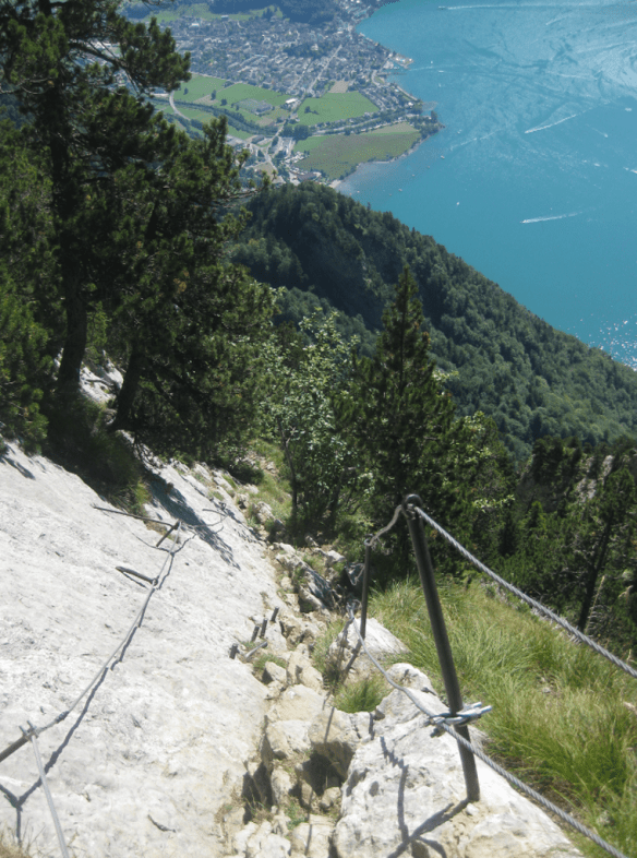 South Way down with cables installed South Way down with cables installed
