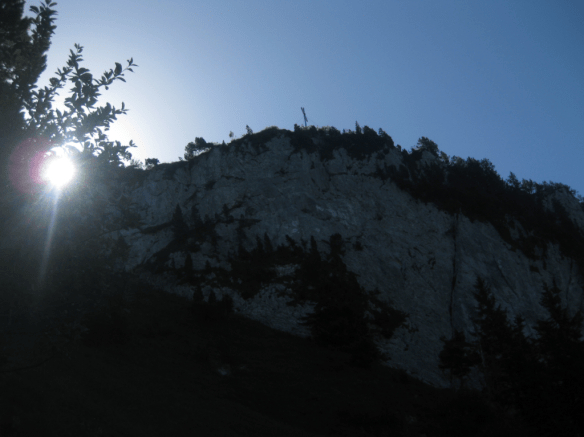 Hochflue peak with cross Hochflue peak with cross