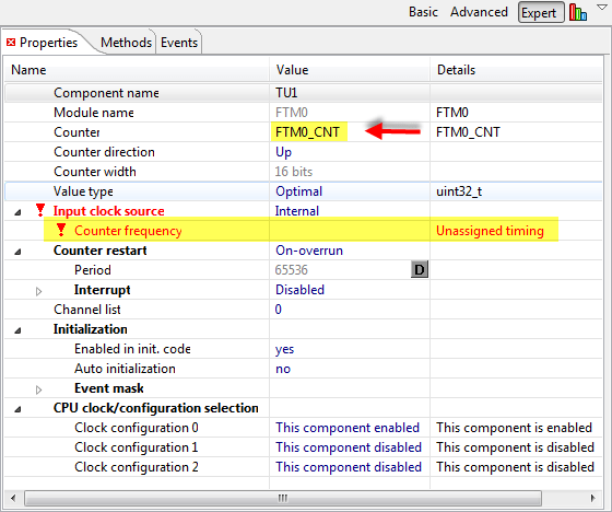 TimerUnit Properties