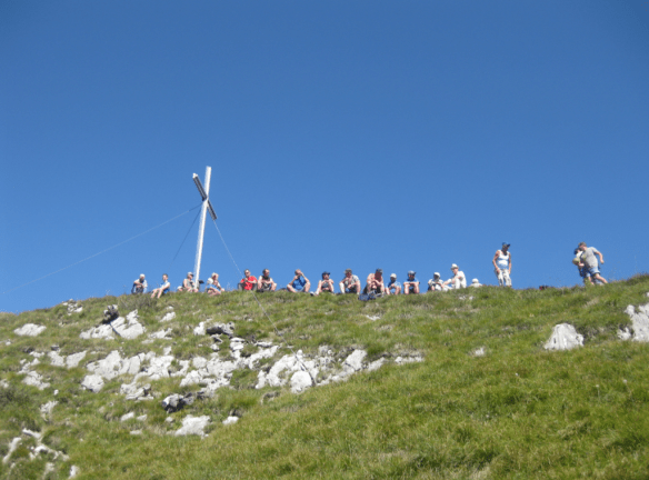 On the south track, View back to the peak On the south track, View back to the peak