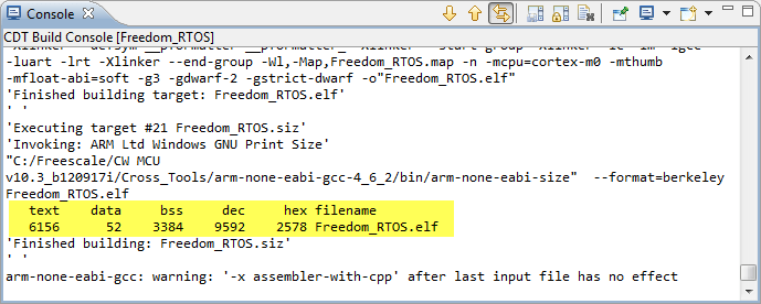 Application with RTOS