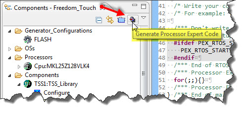 Generate Processor Expert Code