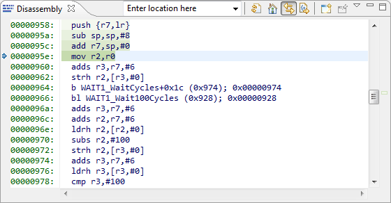 Assembly Level Stepping in Disassembly View