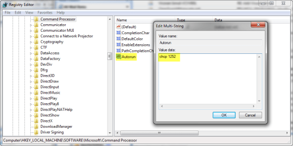 Autorun Value Autorun Value