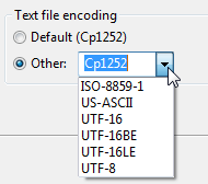 Changing Default Code Page Changing Default Code Page