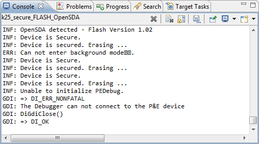 Console log Console log