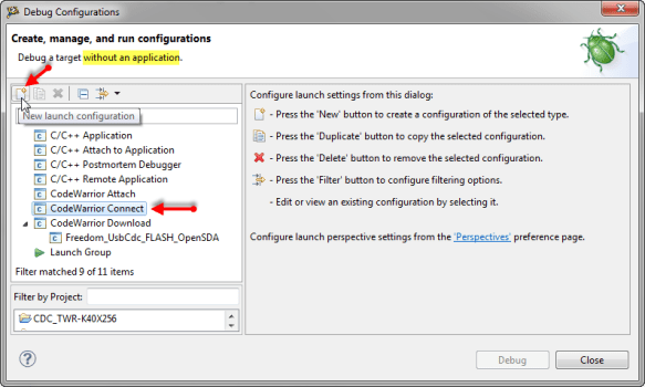 Creating a new Connect Configuration Creating a new Connect Configuration