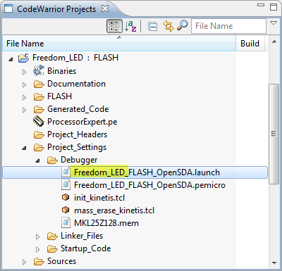 Launch Configuration File Visible in Project