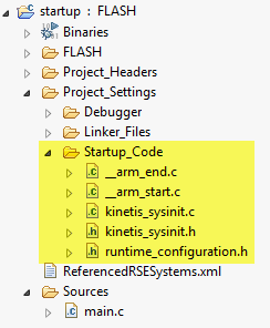 Startup_Files inside the project
