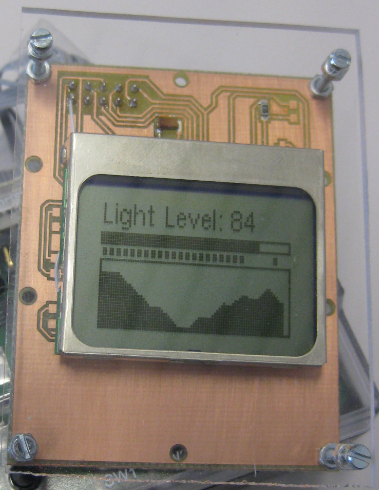 Plexiglass cover with backlight LED display