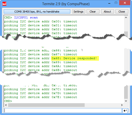Scan Command to probe the bus