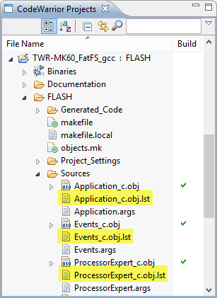 Listing Files in output folder