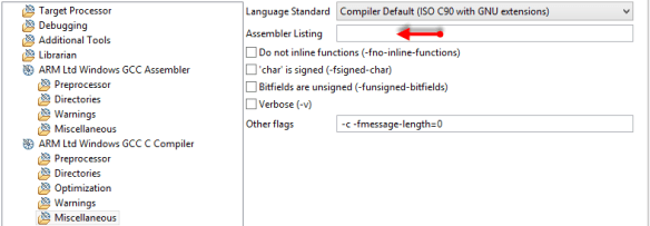 removed option to generate listing files