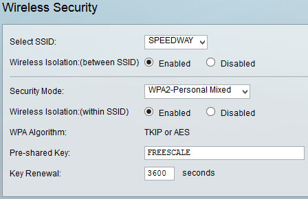 Cisco Wireless Router Security Settings
