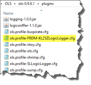 KL25Z profile file inside plugins folder of client