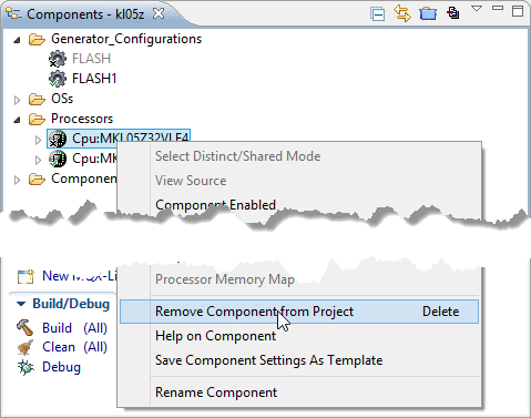 Removing Component from Project