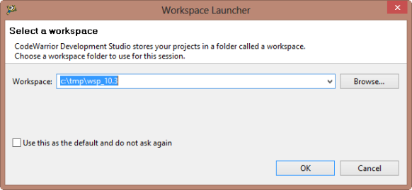 Select a Workspace Dialog