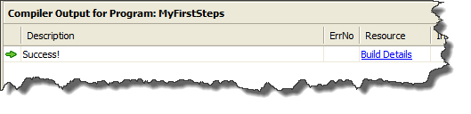 Compiler/Build Output Pane
