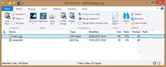 Exporting as Zip file
