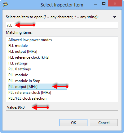 Select Inspector Item